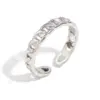 Wholesale PVD Coated Real Gold Plated Solid Color 304 Stainless Steel Modern Style Sweet Waterproof Non Tarnish Rings