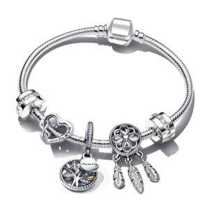Family Tree (with Gold Points) Bracelet / 19cm