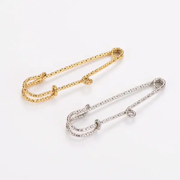 Wholesale Unisex 304 Stainless Steel DIY Fashion Accessory In Commute Style With Electroplated Finish