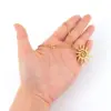 Wholesale Casual Personality Initial Spiral Sun Pendant For Women Gold 201 Stainless Steel Chain Necklace Romantic Simple Style 18K Gold Plated