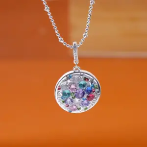 Thick Silver Electrophoresis [Necklace]
