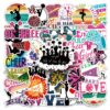 oly-75ff38ffafa913bef47e64a5362e5d02 Wholesale 50 Cheerleading Gymnastics Graffiti Sports Decoration Water Cup Luggage Notebook Graffiti Stickers