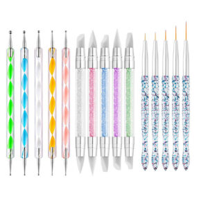 Cross-border hot-selling 15-piece model b (05 spiral point drill pen + 03 double-headed silicone pen + mj-a18 manicure pen)