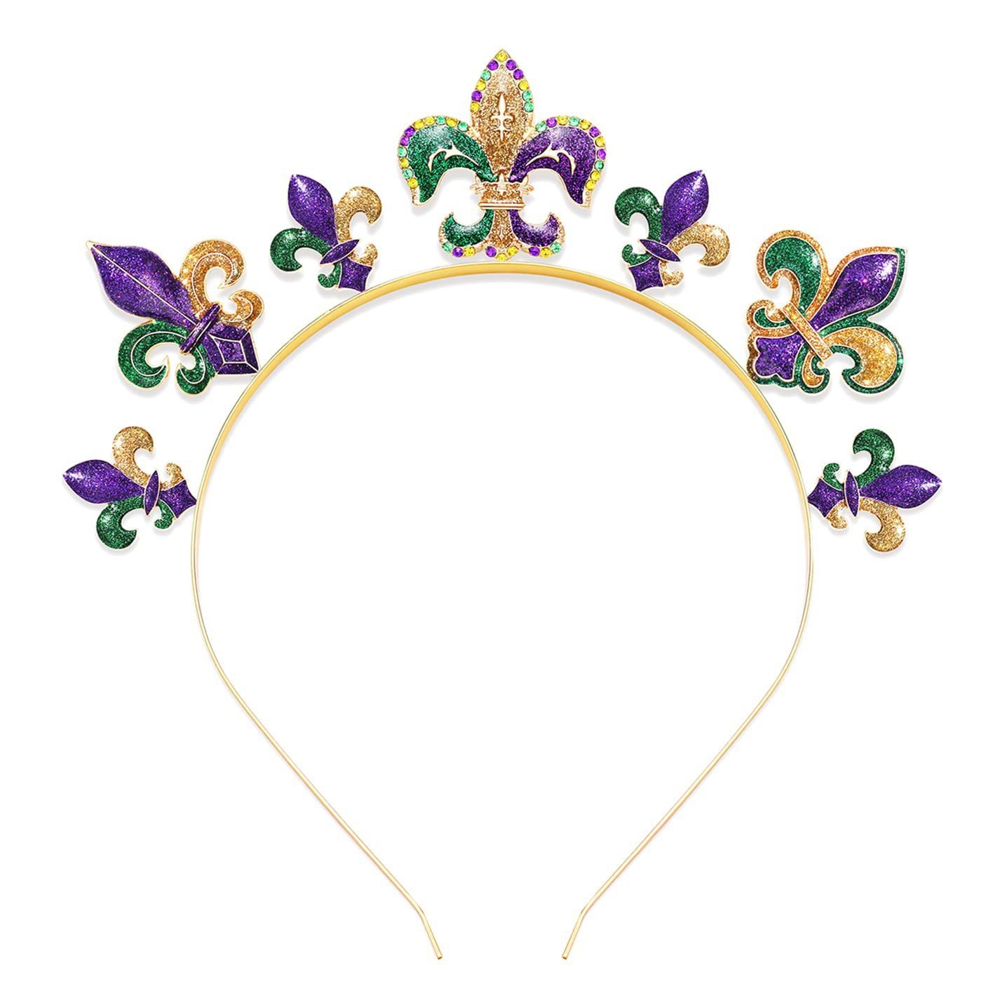 Wholesale Carnival headband festival headdress Carnival headband flash Jiahua Iris headband accessories Purple Yellow green headband