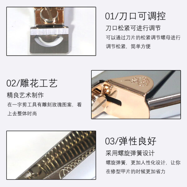 Wholesale Nail Clipper Stainless Steel Nail Clipper Flat U-shaped Cutter Nail Clipper Extension Nail Clipper Tool Sharp for Shop Use