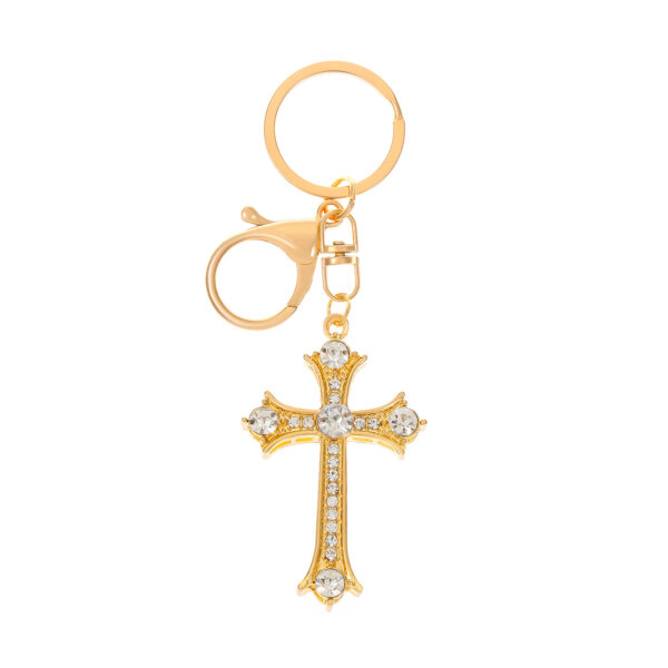 Wholesale Simple Cross Key Chain Pendant Personalized Creative Pendant Fashion Bag Key Chain Decoration