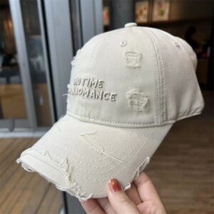Wholesale Baseball Cap Hole Old Duck Tongue Hat Women's 2025 New Fashion Trend Wide Brim Big Face Small Face