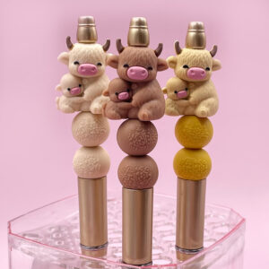 oly-767b1079465df88287a04cbab12e24b1 Wholesale Cross-border Hot Selling in stock 3D Silicone Animal Beaded Pen Food Grade Molar Glue Beads Jewelry