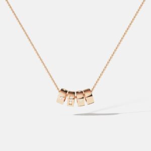 Rose gold white diamond