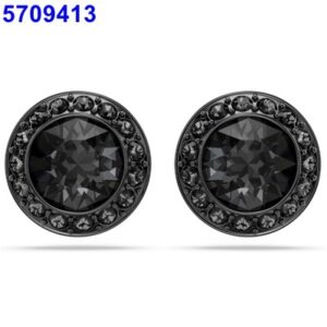 Black Roman Stud Earrings