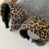 Wholesale South Korea Retro Leopard Print Wide Edge Hair Band High Cranial Top Pressure Hair Wash Simple Hair Band Hair Card