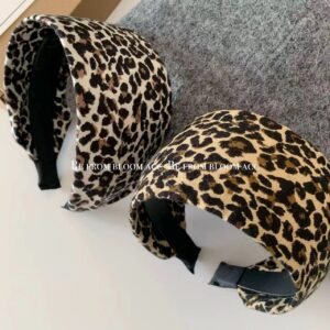 oly-768fab33ae3e86bffd34bfce1aa1d9be Wholesale South Korea Retro Leopard Print Wide Edge Hair Band High Cranial Top Pressure Hair Wash Simple Hair Band Hair Card