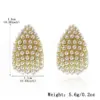 Wholesale Gold-Plated Copper S925 Silver Ear Stud Earrings Shell Pearl Vintage French Crescent Stud Earrings Three-Dimensional Geometric Artificial Pearl Artificial Diamond Suitable For Women