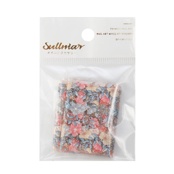 Wholesale Nail Art Star Paper Transfer Paper Sticker Court Rose Flower Transfer Paper Star Sticker Rose Flower Star Sticker