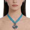 Wholesale Alloy Edelweiss Necklace Set - Luxury Heart-Shaped Clavicle Chain