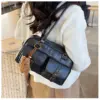 Wholesale Bowling Handbag For Women 2025 New Trendy Fashion Retro Underarm Bag Versatile Large Capacity Single Shoulder Commuter Bag