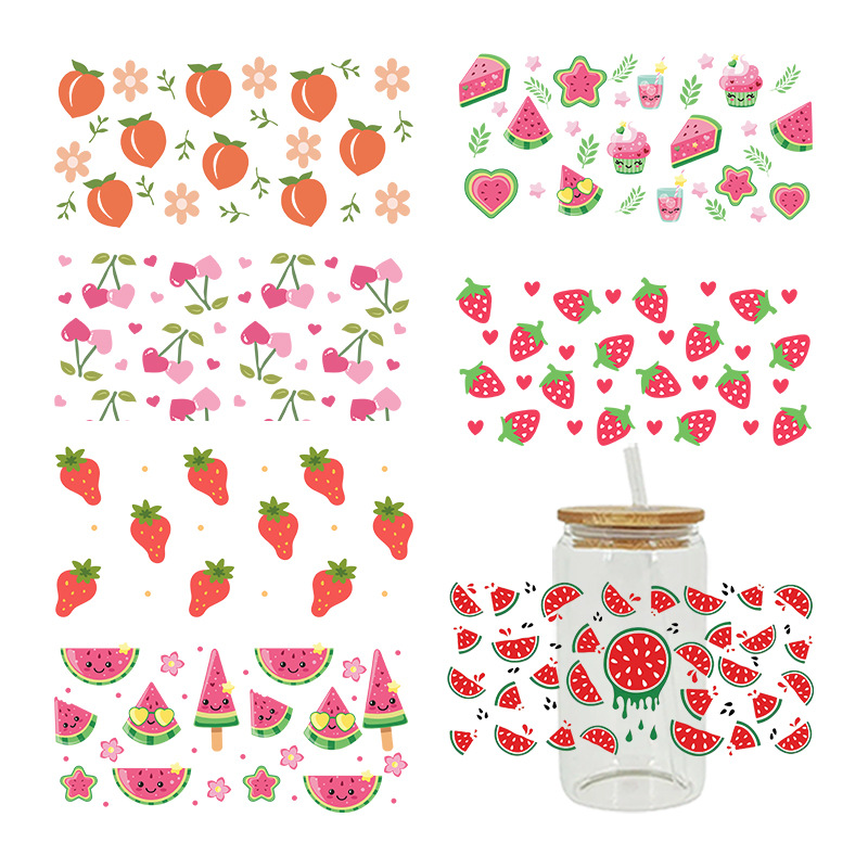 Wholesale UV Transfer Paste Glass Crystal Label Crystal Paste Cross-border Special Paste for 16oz Glass Cup 23cmX11cm