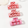 oly-771e64a3d06839a091decbd9b74b11a8 Wholesale Valentine's Day Love Grab Clip Back Head Hair Accessories Hairpin Korean Style Square Sweet Elegant Fashion Jewelry