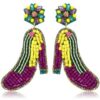 oly-77245f7a8a81d3986215cf6a0a4c9a7a Wholesale Mardi Gras Earrings Beaded Earrings Mask Alphabet Clown Carnival Rice Beads Earrings