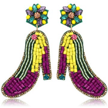 oly-77245f7a8a81d3986215cf6a0a4c9a7a Wholesale Mardi Gras Earrings Beaded Earrings Mask Alphabet Clown Carnival Rice Beads Earrings
