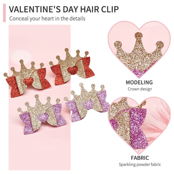 oly-775465d619a3bbbb59e4573762d23072 Wholesale Valentine's Day Children's Hair Accessories Love Crown Shiny Hair Accessories Girls Hair Accessories Children's Hair Clip