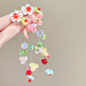 Colorful flower tassels