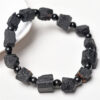 oly-77832255eb44cb55938084b69b848b36 Wholesale Fuhong jewelry natural tourmaline crystal black tourmaline raw stone frosted single ring bracelet jewelry raw ore bracelet