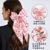 oly-779e0a4fcb13d25658b3332a66a6e52a Wholesale valentine's day bow ribbon spring clip heart-shaped red lip printing hair clip hair accessories