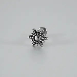 Snowflake-Steel Color / Rod Thickness * Rod Length 1.2x8mm