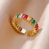 Wholesale Jewelry IG Style Elegant Geometric Copper Open Rings