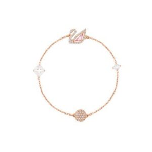 Magnetic pink swan bracelet