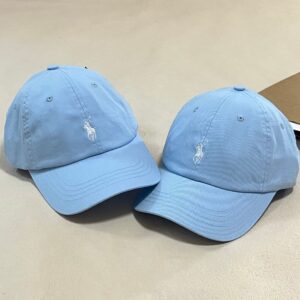 Pol sky blue with white letters / Adjustable (54-61cm)