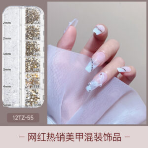White pearl flat bottom mixed 12tz-55