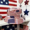 oly-77cc48a25397f8723d49b22ca72202bd Wholesale Unisex American Flag Bucket Hat With Short Brim, UV Protection, Made Of Polyester Featuring Sewing Craftsmanship