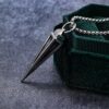 oly-77cee6e4d9a81012dea98e2fa70125c5 Wholesale retro trend triangular cone shape stainless steel pendant