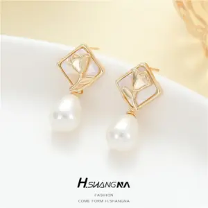 14K Gold H-10904 Pearl