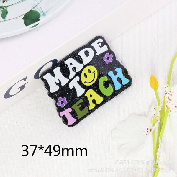 oly-77d84ce359595af6b2c9d9649ee8619d Wholesale loose powder cartoon letter rainbow love drink jewelry acrylic pin DIY patch accessories