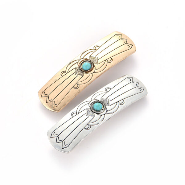 Wholesale sales hair accessories fashion retro and wind hair clip set gem spring clip