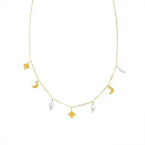 P774 Gold Necklace 40 + 5cm