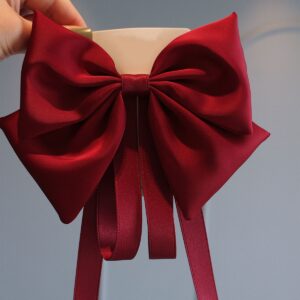 Big bow spring clip [red]]
