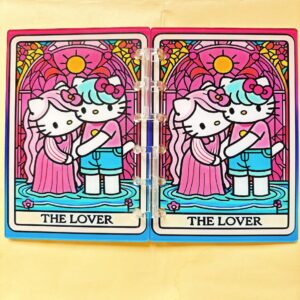 A798-hello kitty tarot notebook (with inner pages and buckles)