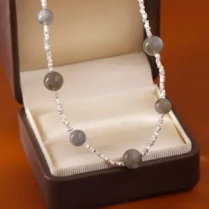 Thick Silver Electrophoresis [Necklace]