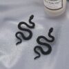 Wholesale Retro Exaggerated Snake Earrings Fashion Punk Geometric Alloy Carved Animal Snake Earrings Earrings