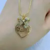 Wholesale Electroplated Letter Pendant Necklace For Women In Copper With 18K Real Gold Plated Water Plating And Zircon Inlay, Featuring Box Chain