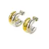 Wholesale 1 Pair Basic Simple Style C Shape Plating 304 Stainless Steel Ear Studs