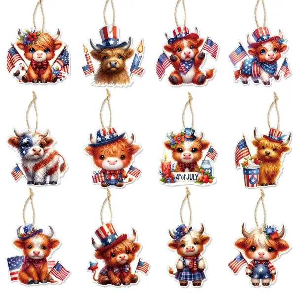 Wholesale Alpine Bull American Holiday Party Gift Decoration Paper Home Decoration Accessories
