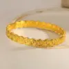 Wholesale Vacuum Electroplating (In Furnace) Plated 18K Real Gold 304 Stainless Steel Zircon V-shaped Cross Flower Electroplating Inlaid Bracelet For Women