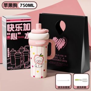 [exquisite gift box + portable gift bag] apple dog-750ml (comes with tea warehouse + cleaning set) / 750ml