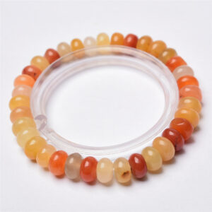 Gold wire jade beads are about 6mm