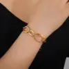 Wholesale PVD Coated Real Gold Plated Heart Shape Flower Butterfly 304 Stainless Steel Vacation Classic Style Waterproof Non Tarnish 304 Stainless Steel Lobster Trigger Clasp Closure Bracelets